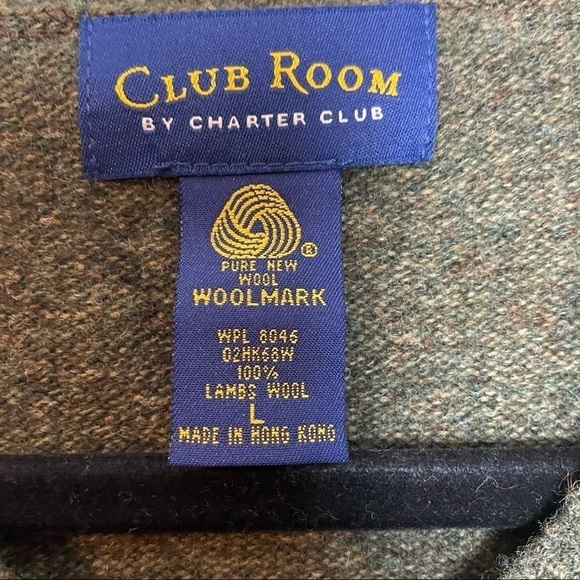 Club Room By Charter Club 100% Lambswool Vest Sz.L - Picture 5 of 7